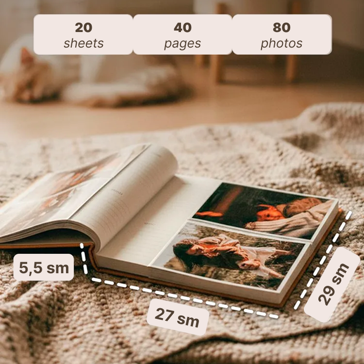 PHOTOMINO "Basic" Photo Album, 80 photos